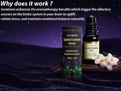 Calm Roll on Essential Oil Stress Relief Sandalwood Jasmine Destress Relaxation Calming Rolle New MiuzBuy Supplements Australia