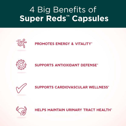 Purity Products Super Reds Capsules Formula (20+ Organic Super Fruits and Berries) Certified Organic Phytonutrients - 90 Capsules Purity ProductsBuy Supplements Australia