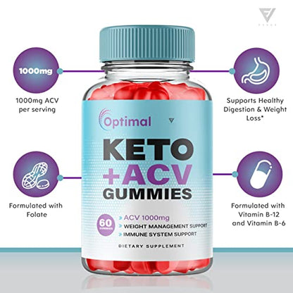 (2 Pack) Optimal Keto ACV Gummies Advanced Weight Loss Plus, Optimal Keto+ACV Gummy FyvusBuy Supplements Australia