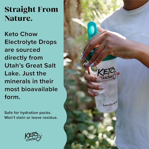 Keto Chow - Electrolyte Hydration Drops - Keto Diets & Intermittent Fasting - Immune Support Keto ChowBuy Supplements Australia