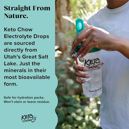 Keto Chow - Electrolyte Hydration Drops - Keto Diets & Intermittent Fasting - Immune Support Keto ChowBuy Supplements Australia
