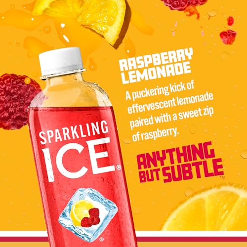 Sparkling Ice, Raspberry Lemonade Sparkling Water, Zero Sugar Flavored Water Sparkling IceBuy Supplements Australia