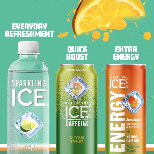 Sparkling Ice, Lemon Lime Sparkling Water, Zero Sugar Flavored Water, with Vitamins Sparkling ICEBuy Supplements Australia