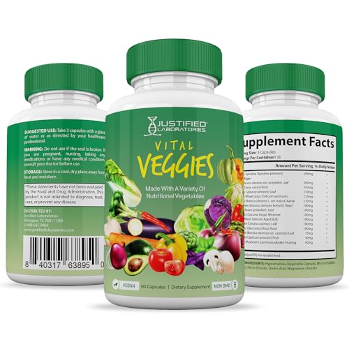 (Set of 2) Vital Fruits and Veggies Supplement Red & Green Superfoods Whole Food Justified LaboratoriesBuy Supplements Australia