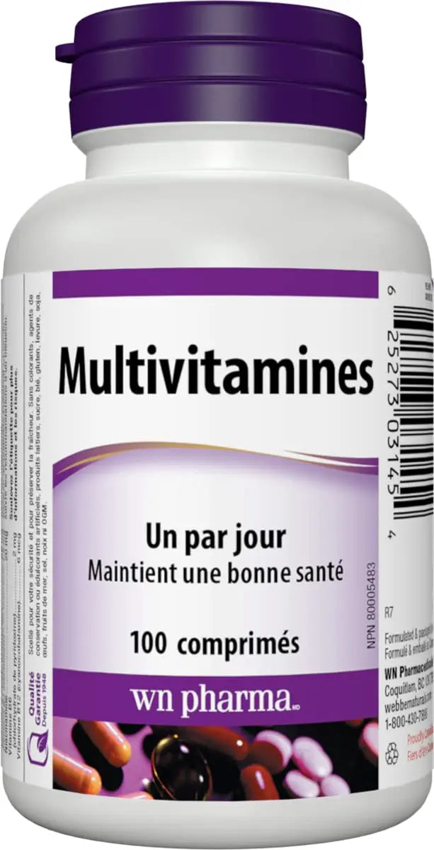 Multi-Vitamin with Vitamin E (dl-Alpha Tocopheryl Acetate) - 100 ta. Webber NaturalsBuy Supplements Australia