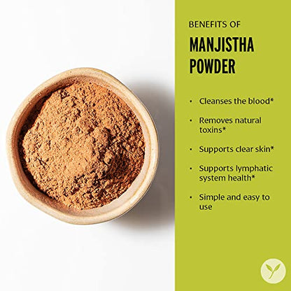 Banyan Botanicals Manjistha Powder, Spice Jar - USDA Organic - Rubia cordifolia - Cleanses Banyan BotanicalsBuy Supplements Australia