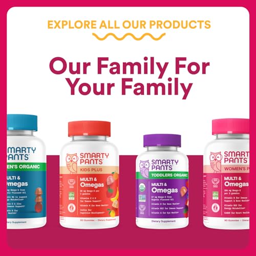 SmartyPants Multivitamin Gummy for Women 50 and Over - Improved Formula: Omega 3 (DHA/EPA), Methylfolate, CoQ10, Vitamin D3, C SmartyPantsBuy Supplements Australia
