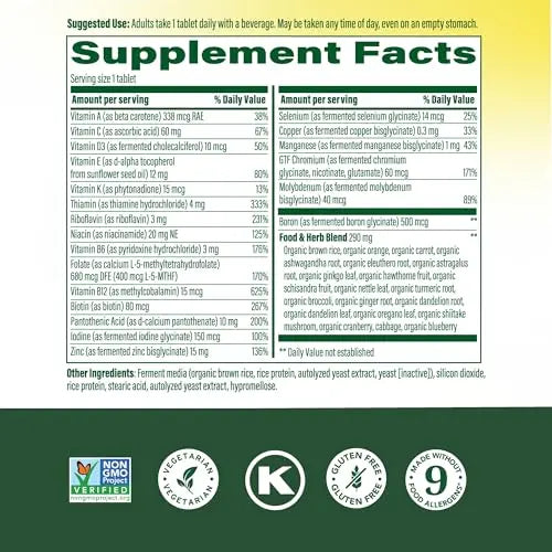 MegaFood Multivitamin for Men 40+ One Daily Mens Multivitamins - Methylated B12, Vitamin D3, B6, C & Zinc, Muscle & Bone Health MegaFoodBuy Supplements Australia