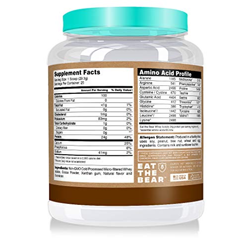 Eat the Bear Whey Protein Isolate Protein Powder 2 lbs (Chocolate) Eat The BearBuy Supplements Australia