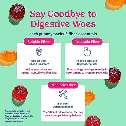 Poop Like a Champion Super Fiber Gummies 6g Fiber - Apple Cider Vinegar & Berries 2 Flavors Poop Like a ChampionBuy Supplements Australia