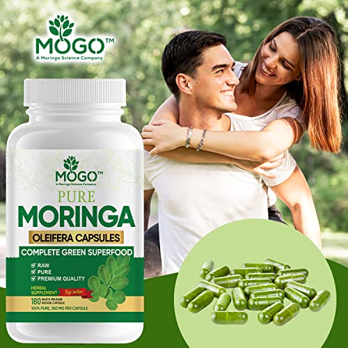 MOGO Moringa Oleifera Capsules | 100% Pure Single Origin Moringa Leaf Powder Supplement MOGOBuy Supplements Australia