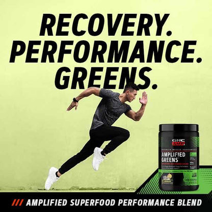 GNC AMP Amplified Greens Superfoods Performance Blend - Vegan Athlete Superfood Drink - Blueberry Pomegranate - 9.9 Oz (30 Servings) GNCBuy Supplements Australia