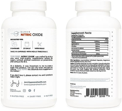 Type Zero Nitric Oxide 6X Booster, 150 Veggie Capsules - Natural Supplement - Beetroot Type ZeroBuy Supplements Australia