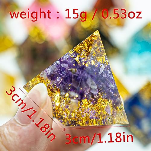 Mini Natural Crystal Pyramid Energy Generator Quartz Amethyst Reiki Healing Crystal Chakra AierCrystalBuy Supplements Australia