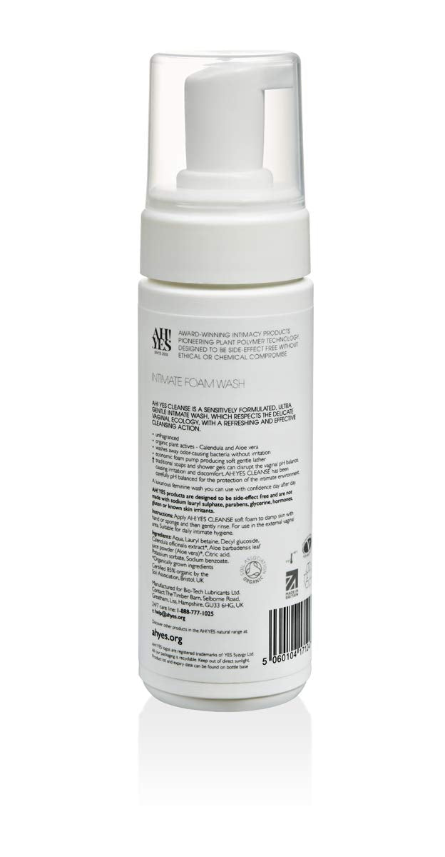 AH! YES CLEANSE Gentle, Organic Foaming Feminine Wash- Unfragranced, pH Matched Vaginal Wash AH! YESBuy Supplements Australia