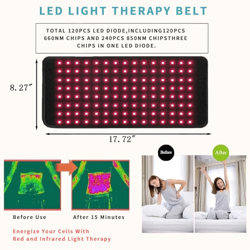 RJOYBAO Red Light Therapy Infrared Light Therapy Belt for Body,Red Light Therapy lamp RJOYBAOBuy Supplements Australia