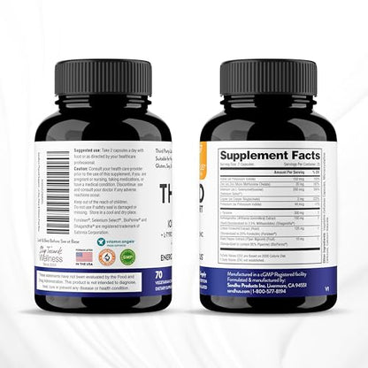 Sandhu's Thyroid Support Complex with Iodine Supplement|60 Capsules, 30 Days Supply Sandhu'sBuy Supplements Australia