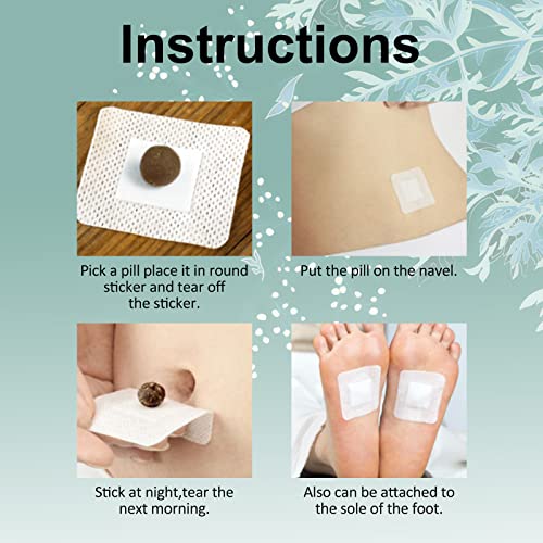 Mugwort Stickers, 40PCs Mugwort Navel Stickers - Parches para Bajar de Peso Rapido ALIVOBuy Supplements Australia