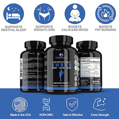 Thermogenic Shred - Fat Burner Sleep Aid Diet Pills, Appetite Suppressant for Weight Loss THE ENCLARE NUTRITIONBuy Supplements Australia