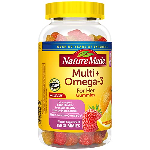 Nature Made Womens Gummy Multivitamins with Omega-3, Multivitamin for Women for Daily Nutritional Support, 150 Gummies, 75 Day Supply Nature MadeBuy Supplements Australia