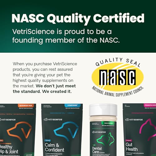 VetriScience Ultimate Strength Healthy Hip & Joint Chews, GlycoFlex Glucosamine, Chondroitin and Green-Lipped Mussel Joint Support Supplement for Dogs, Soothe Joint Discomfort, Duck, 120 Count VETRISCIENCEBuy Supplements Australia