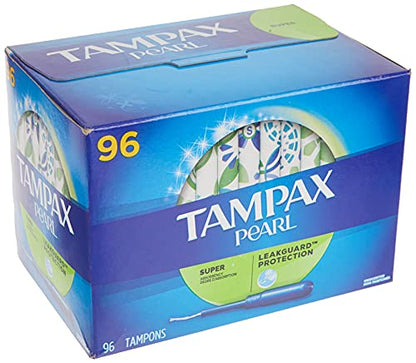 Tampax Pearl Unscented Super Absorbency Tampons, 96 Count TampaxBuy Supplements Australia