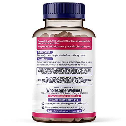 Dr. Formulated Raw Probiotics for Women 100 Billion CFUs with Prebiotics Wholesome WellnessBuy Supplements Australia