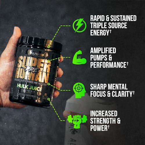 ALPHA LION Superhuman Pre Workout Powder, Beta Alanine, L-Taurine & Tri-Source Caffeine ALPHA LIONBuy Supplements Australia