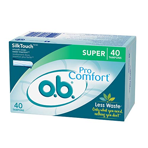 o.b. Pro-Comfort Non-Applicator Tampons, Super Absorbancy, 40 Count (Pack of 1) o.b.Buy Supplements Australia