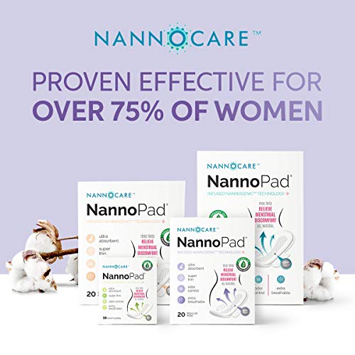 NannoPad Regular Pads for Women - Nannocare Certified Organic Cotton Pads - Pads with Wings NannoPadBuy Supplements Australia