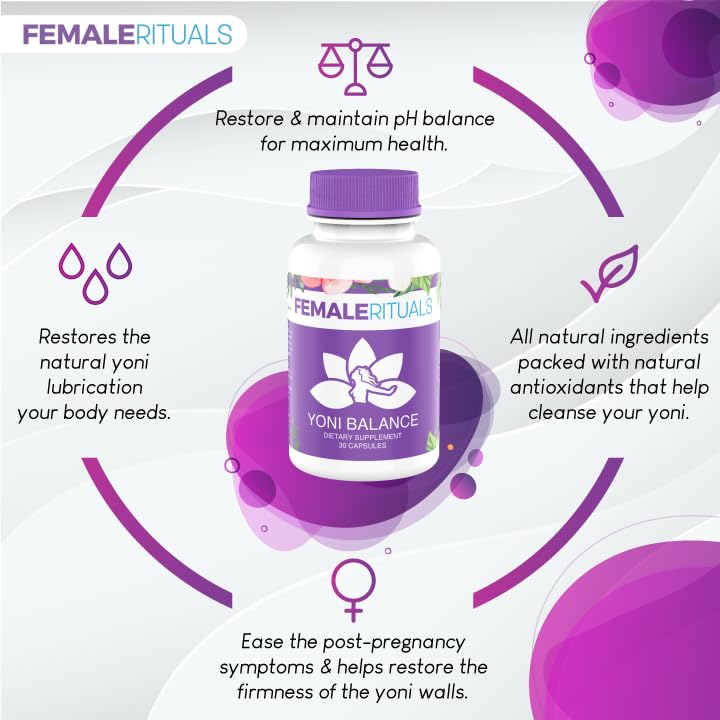 FEMALE RITUALS Yoni Balance Vaginal Tightening Pills 30 Pack - Vaginal Rejuvenation & Vagina Moisturizer FEMALE RITUALSBuy Supplements Australia