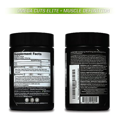PMD Sports Omega Cuts Elite Fat Loss-Muscle Defining Formula - Omega Fatty Acids PMDBuy Supplements Australia