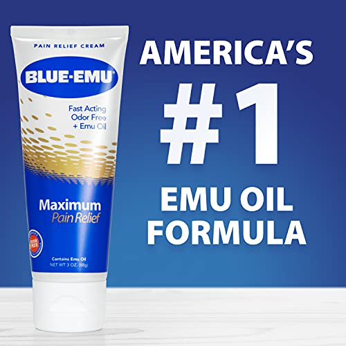BLUE-EMU Maximum Pain Relief Cream for Arthritis, Muscle, & Joint Aches, 3 Oz, 1 Pack BLUE-EMUBuy Supplements Australia