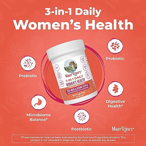 MaryRuth's 3-in-1 Daily Health Probiotics for Women | Clinically Tested | Hormone Support MaryRuth OrganicsBuy Supplements Australia
