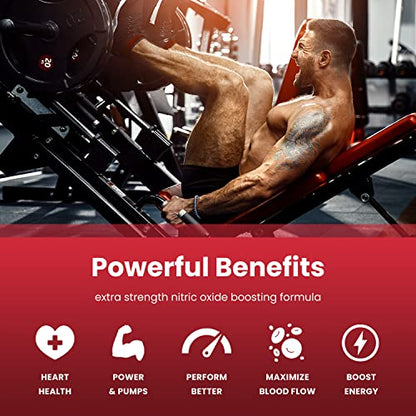 Nitric Oxide Supplement | L-Arginine, L Citrulline Malate, AAKG, Pine Bark, Grape Seed NutraChampsBuy Supplements Australia