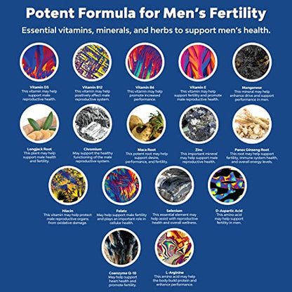 Prenatal Multivitamin Male Fertility Supplement - Mens Fertility Supplement with L-Arginine D-Aspartic Acid and Maca Root Prenatal Vitamins for Enhanced Motility Volume Potency and Fertility Support Natures CraftBuy Supplements Australia