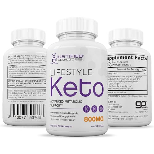 (3 Pack) Lifestyle Keto Pills 800MG Includes Patented goBHB Exogenous Ketones Advanced Justified LaboratoriesBuy Supplements Australia