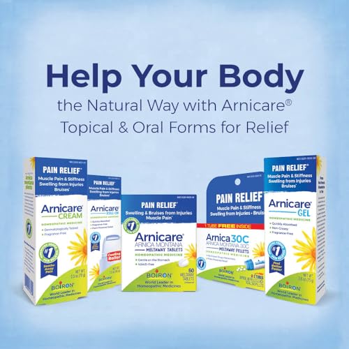 Boiron Arnicare Roll-On for Relief of Joint Pain, Muscle Pain, Muscle Soreness, and Swelling from Bruises or Injury - Cooling Metal Roller and Fragrance-Free - 1.5 oz BoironBuy Supplements Australia