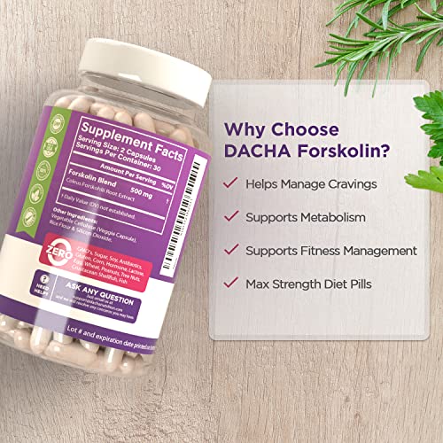 DACHA Natural Forskolin Max Strength Formula- 500mg Coleus Extract, Keto Diet Pills That DACHABuy Supplements Australia