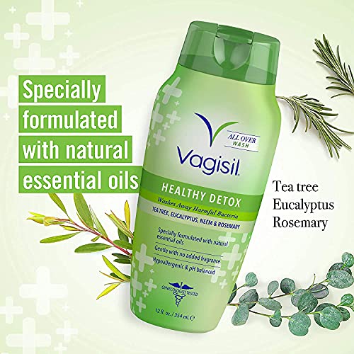 Vagisil Feminine Wash for Intimate Area Hygiene, Healthy Detox, All Over Body Wash for Women VagisilBuy Supplements Australia