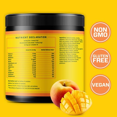 Key Nutrients Electrolytes Powder - Tropical Peach Mango Drink Mix 90 Servings KEY NUTRIENTSBuy Supplements Australia