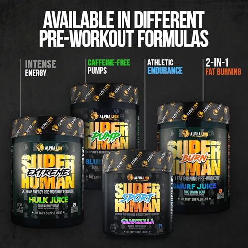 ALPHA LION Superhuman Pre Workout Powder, Beta Alanine, L-Taurine & Tri-Source Caffeine ALPHA LIONBuy Supplements Australia
