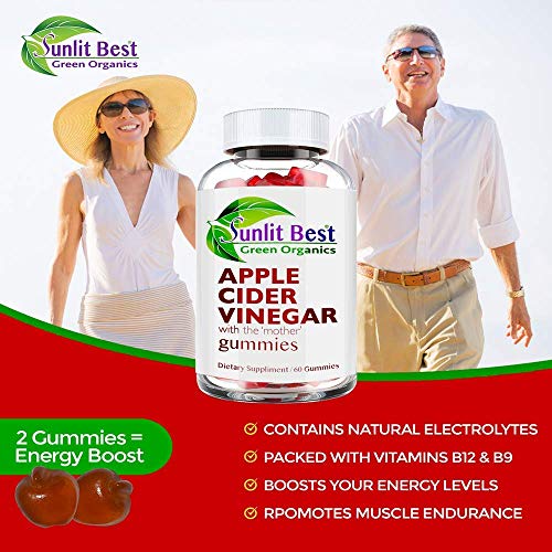 Apple Cider Vinegar Gummies Vitamins with The Mother, Delicious Immunity, Gluten Free Sunlit Best Green OrganicsBuy Supplements Australia