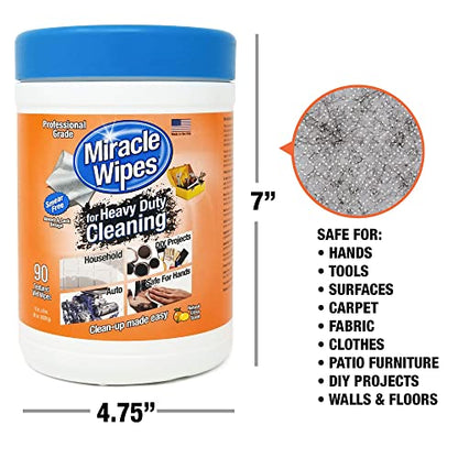 MiracleWipes for Heavy Duty Cleaning (90 Count) - All Purpose Cleaner, Kitchens MiracleWipesBuy Supplements Australia