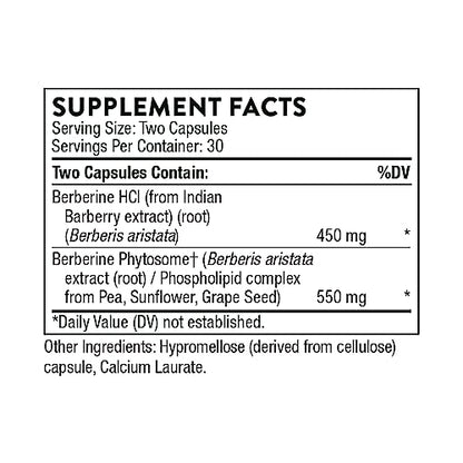 THORNE Berberine - Dual Action Formula with Phytosome Plus Botanical Extract - Support THORNEBuy Supplements Australia