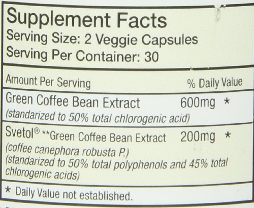 Absolute Nutrition Diet Supplement, Green Coffee Bean Extract with Svetol, 60 Count Absolute NutritionBuy Supplements Australia