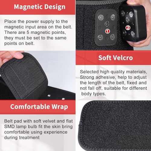 TUOYR Cordless Red Light Therapy Belt for Back Pain Relief with 10000mAH Power Bank TUOYRBuy Supplements Australia