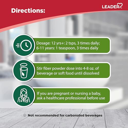 Leader Prebiotic Fiber Supplement Powder for Digestive Health, 100% Natural Daily Fiber LeaderBuy Supplements Australia