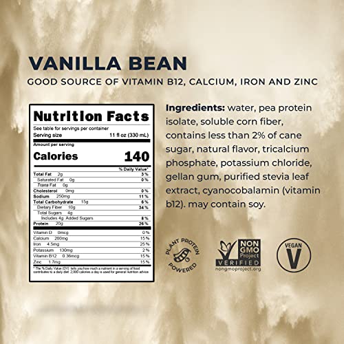 Evolve Plant Based Protein Shake, Vanilla Bean, 20g Vegan Protein, Dairy Free EvolveBuy Supplements Australia